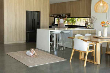 Diamond Jute Kids Padded Play Mat - Family